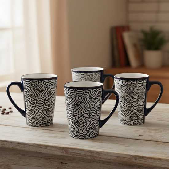 Porcelain Mug Set - 4 Pcs
